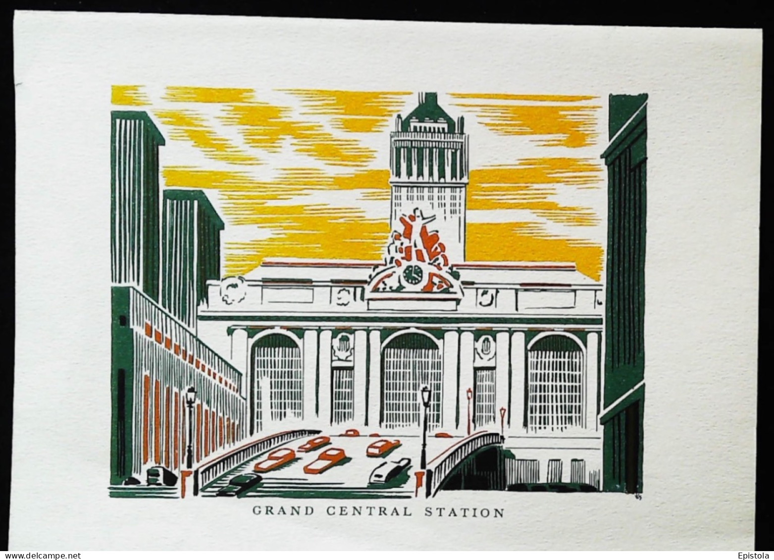 ►  GRAND CENTRAL STATION Draw Advertising - NEW YORK CITY 1970s - Manhattan