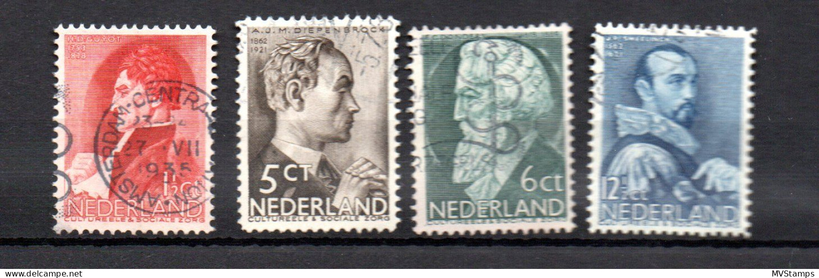 Netherlands 1935 Set Stamps Artists (Michel 282/85) Nice Used - Usati