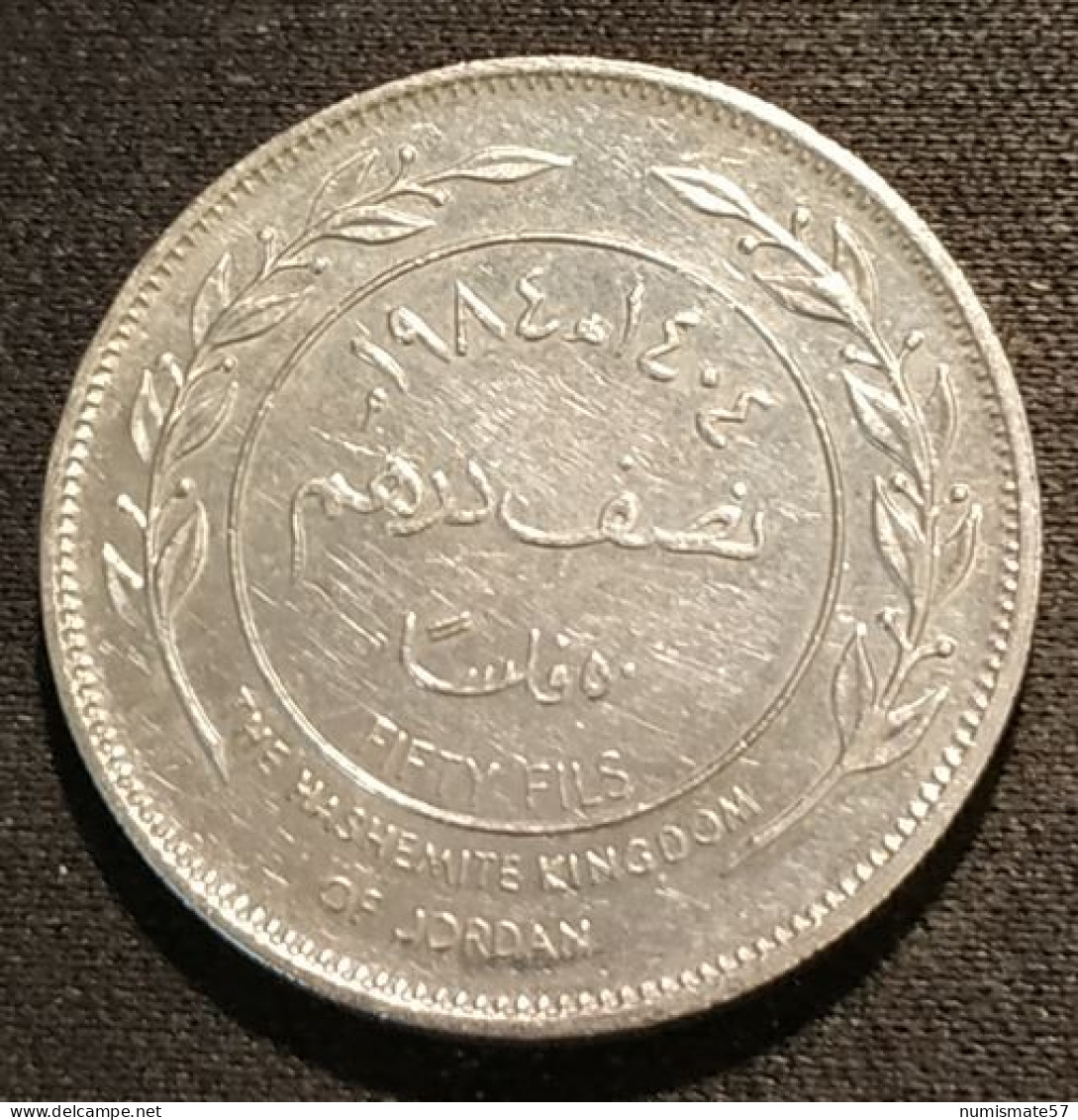 JORDANIE - JORDAN - 50 FILS 1984 ( 1404 ) - Hussein - KM 39 - Jordan