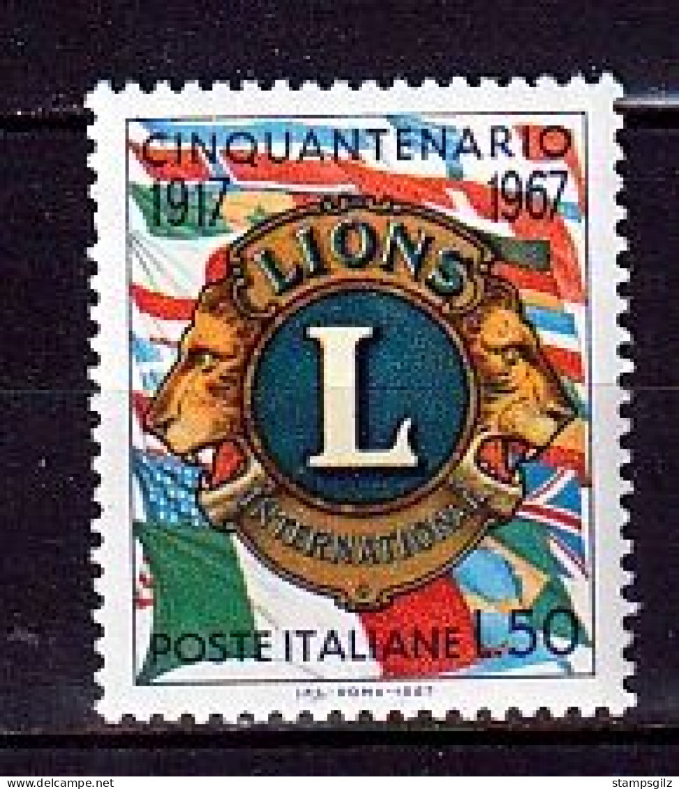 ITALIE YT 987 NEUF** "LIONS INTERNATIONAL" ANNÉE 1967 - 1961-70: Ungebraucht