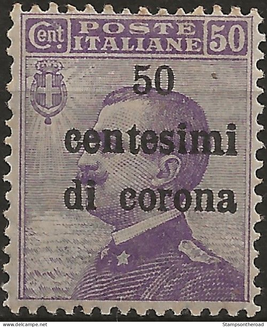 TRTT9N1,1919 Terre Redente - Trento E Trieste, Sassone Nr. 9, Francobollo Nuovo Senza Linguella **/ - Trento & Trieste