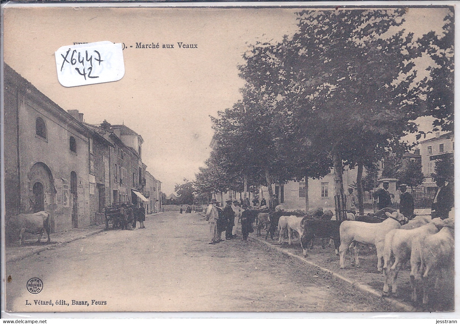 FEURS- MARCHE AUX VEAUX- CACHET DE FRANCHISE- 102 EME REGIMENT D INFANTERIE- 15 ° COMPAGNIE - Feurs