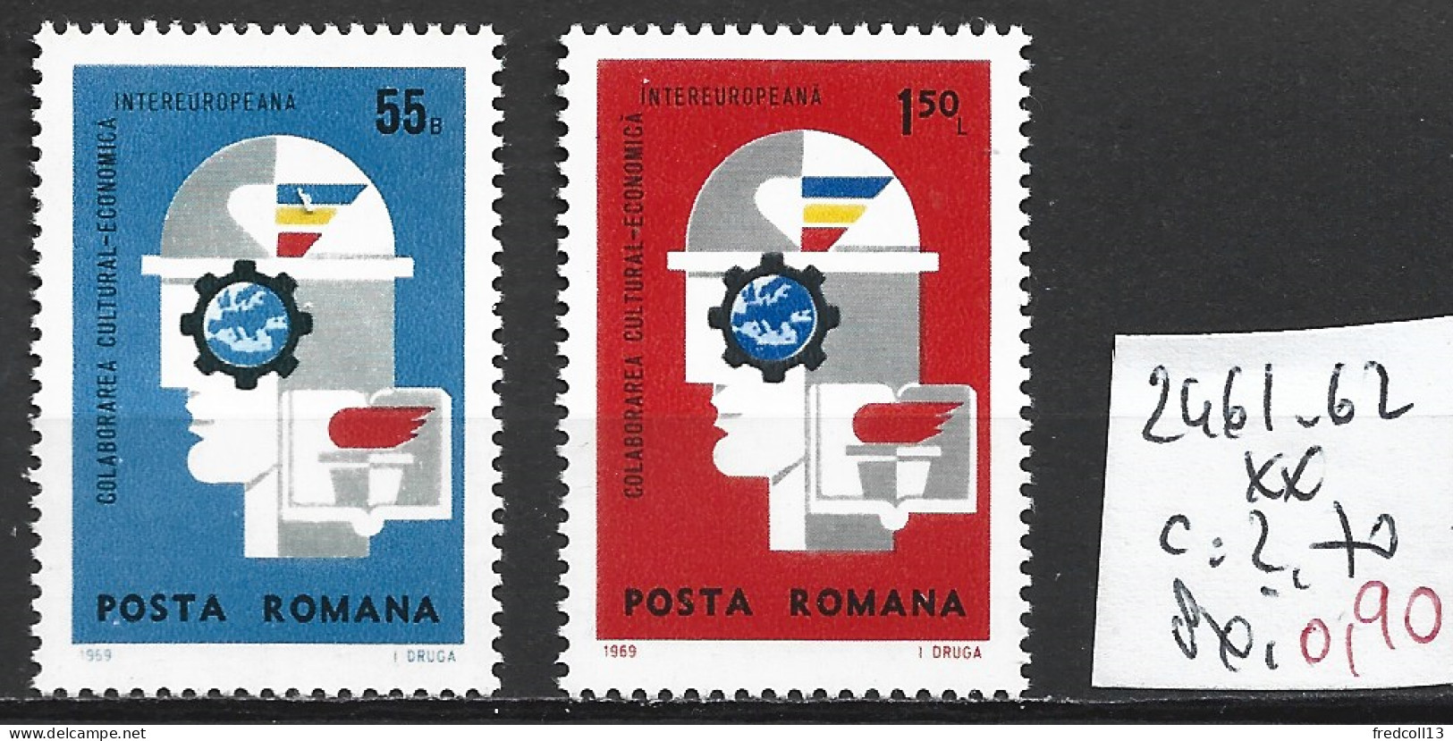 ROUMANIE 2461-62 ** Côte 2.70 € - Unused Stamps