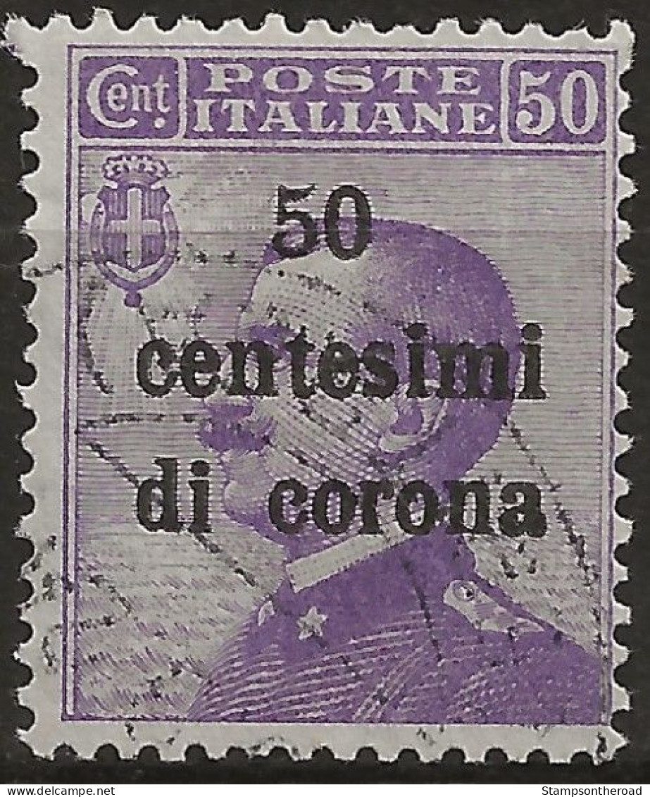 TRTT9U1,1919 Terre Redente - Trento E Trieste, Sassone Nr. 9, Francobollo Usato Per Posta °/ - Trentino & Triest