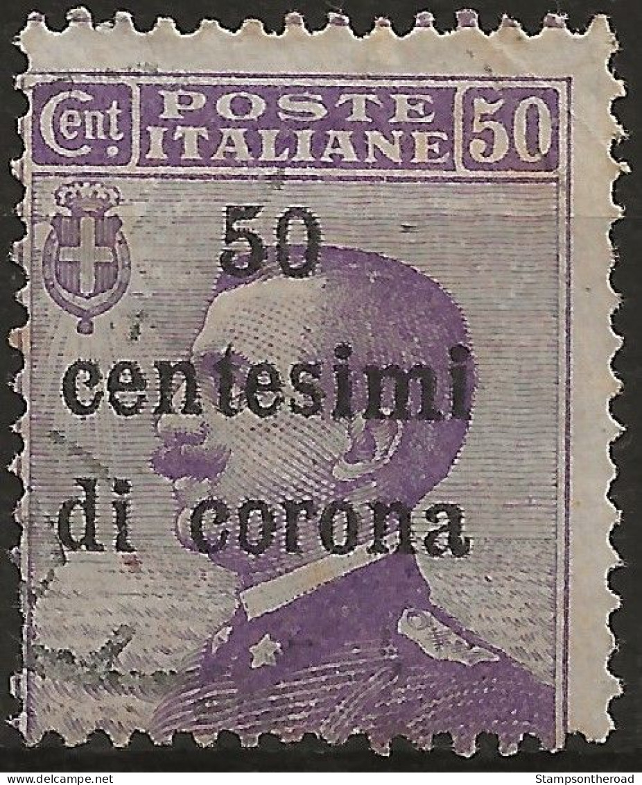 TRTT9U2,1919 Terre Redente - Trento E Trieste, Sassone Nr. 9, Francobollo Usato Per Posta °/ - Trento & Trieste