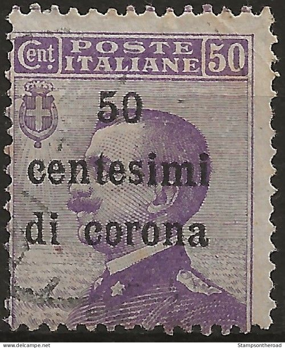 TRTT9U2,1919 Terre Redente - Trento E Trieste, Sassone Nr. 9, Francobollo Usato Per Posta °/ - Trentino & Triest