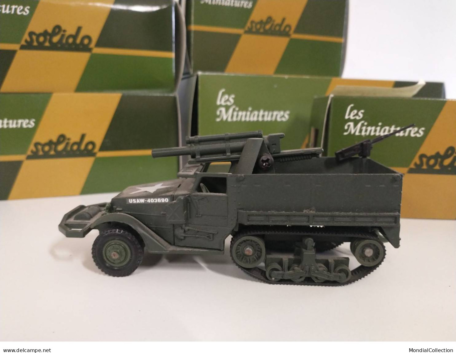 SOLIDO VOITURE HALF TRACK M3 1/43 PETITE BOITE - Solido