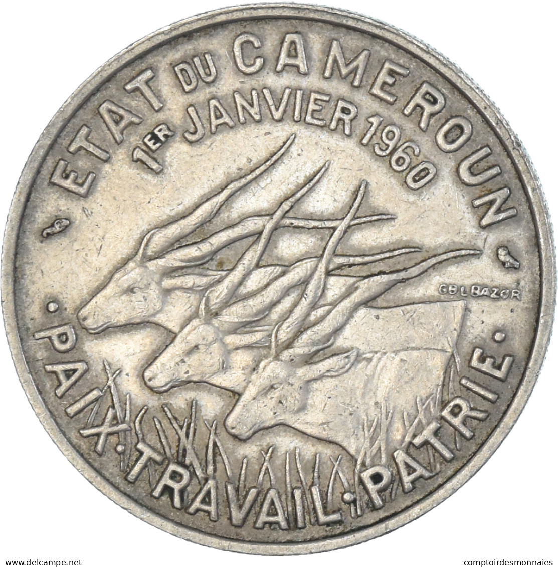 Monnaie, Cameroun, 50 Francs, 1960 - Kamerun