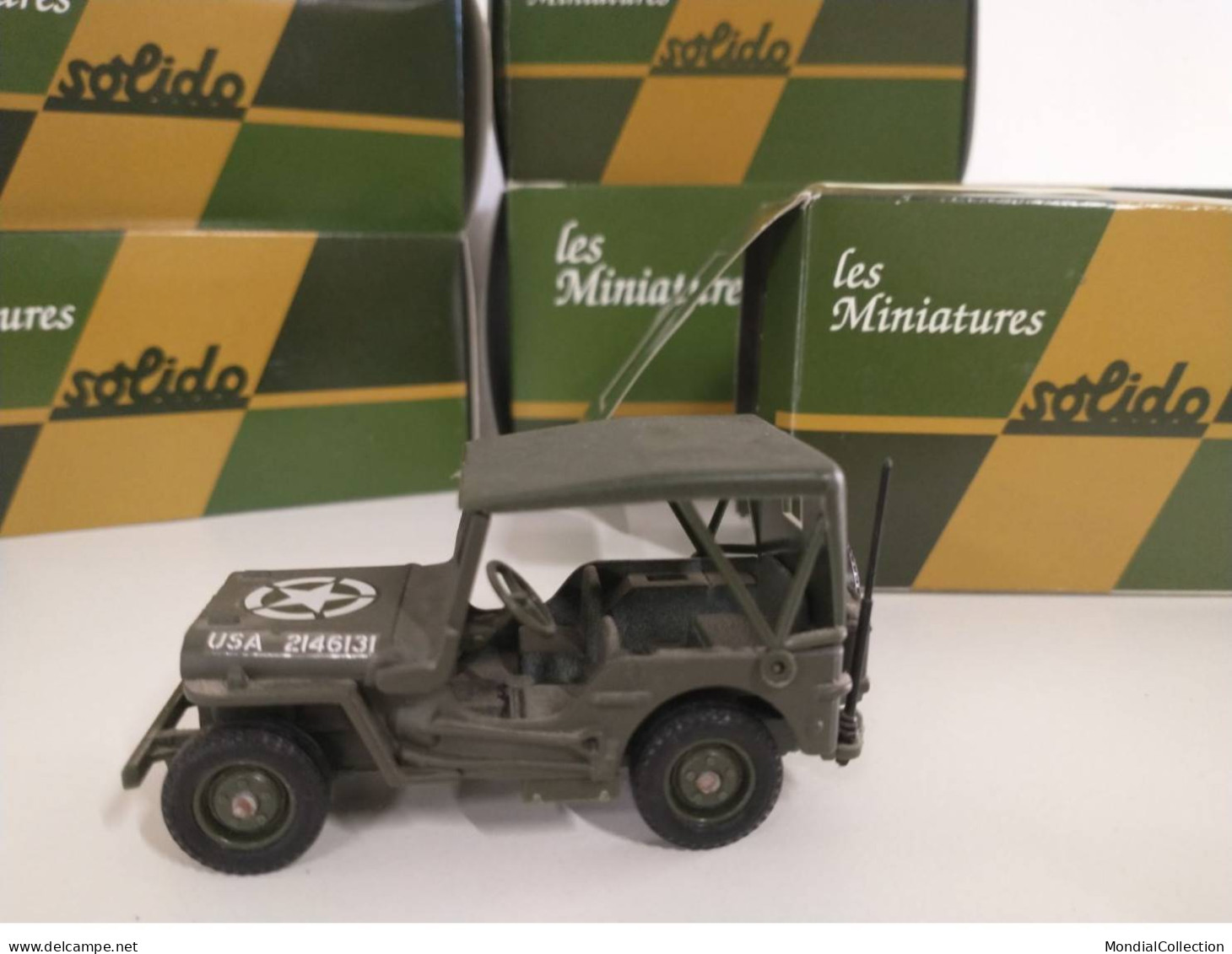 SOLIDO VOITURE JEEP WILLYS 1/43 PETITE BOITE - Solido