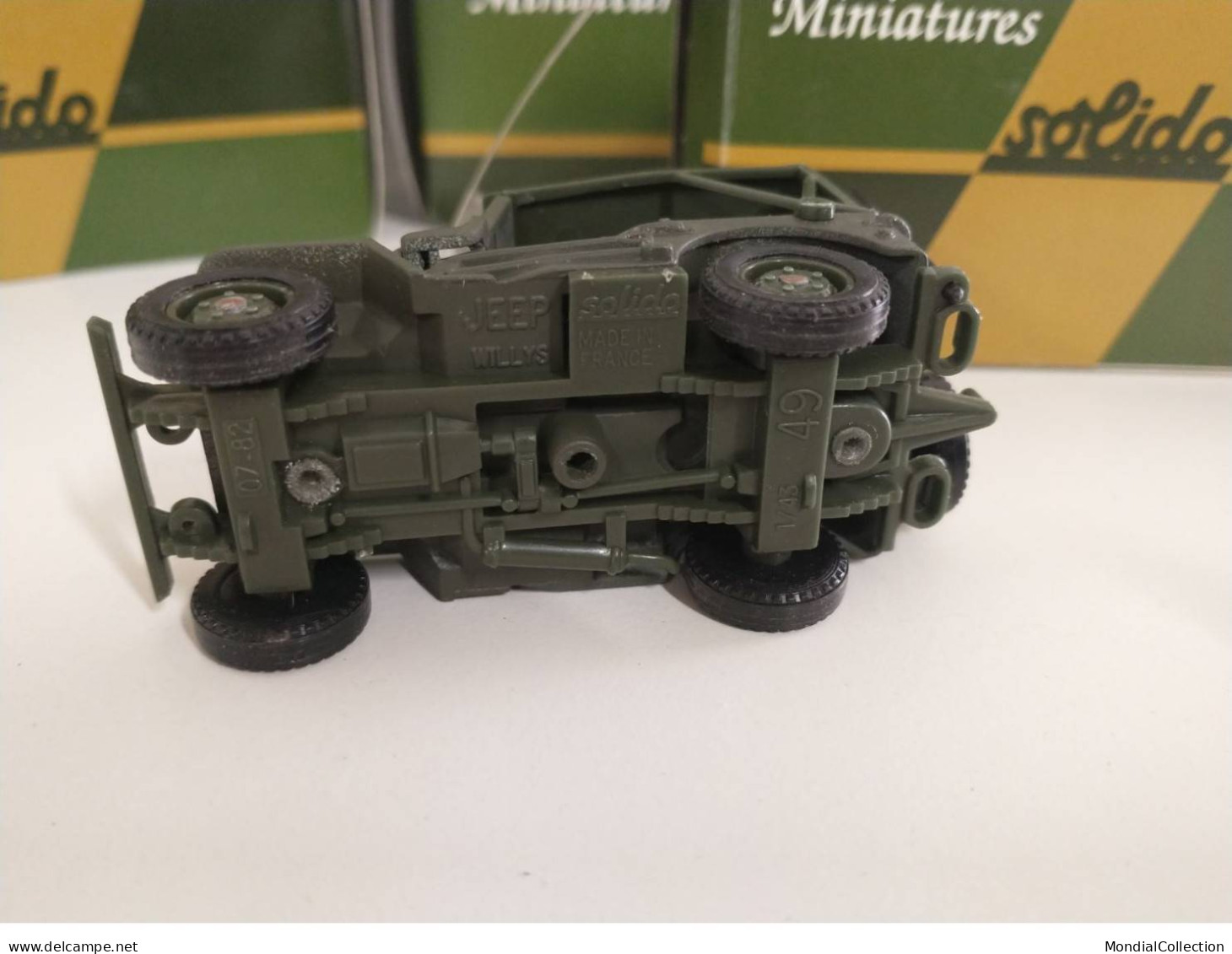 SOLIDO VOITURE JEEP WILLYS 1/43 PETITE BOITE - Solido