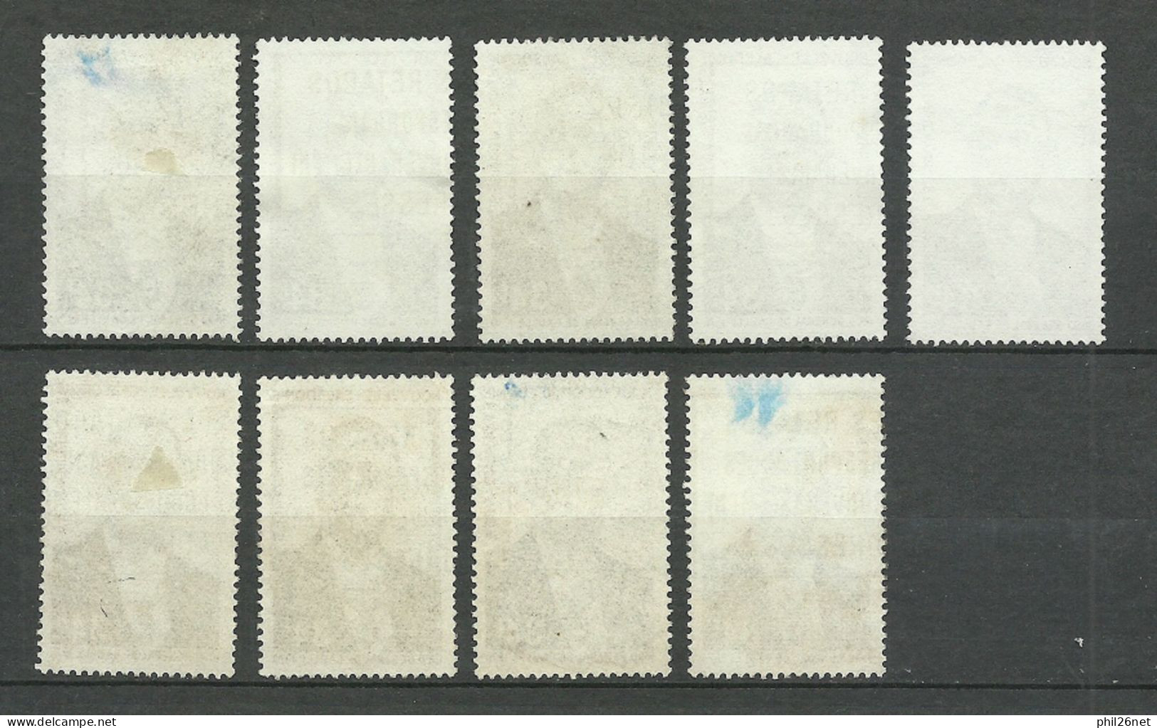 Nouvelle Calédonie Poste N° 377  De Gaulle   9 Exemplaires Oblitérés    B/TB          Voir Scans    Soldé ! ! ! - Used Stamps