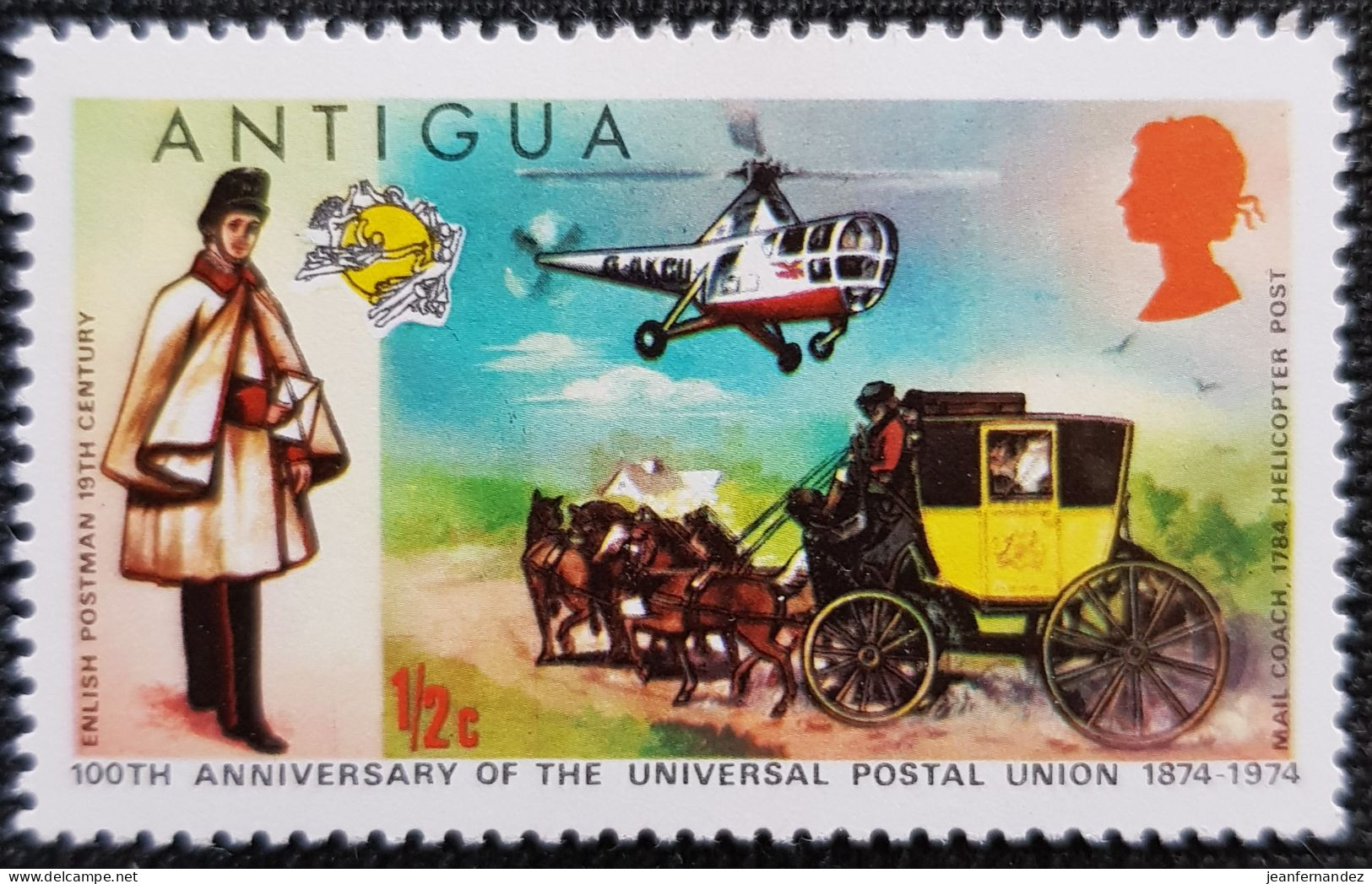 Antigua 1974 The 100th Anniversary Of The Universal Postal Union  Stampworld N° 323 - Antigua Y Barbuda (1981-...)