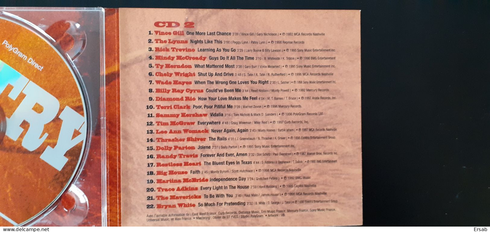 Double CD Country Music New Country Vol 3 Digipack - Country Y Folk