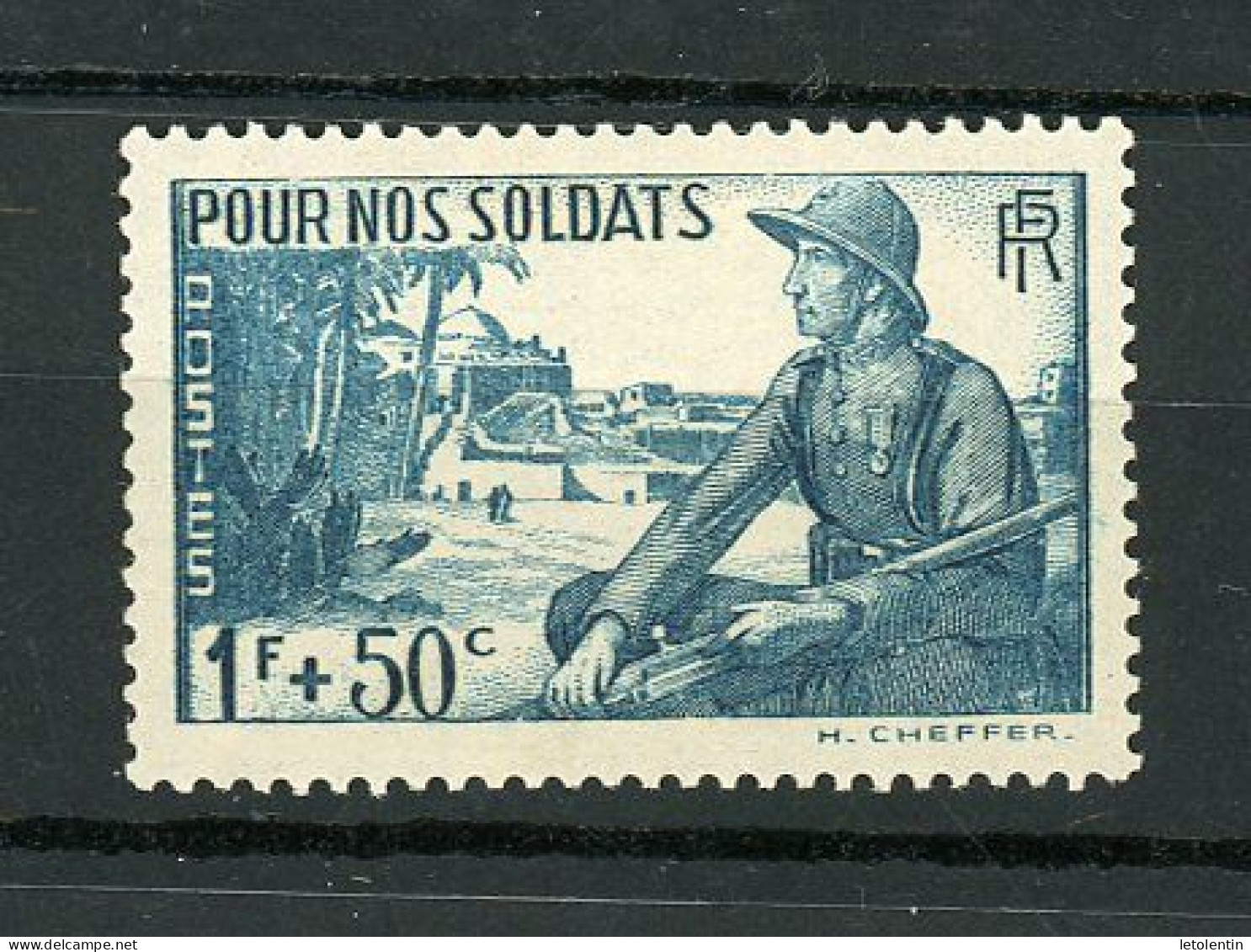 FRANCE - POUR NOS SOLDATS - N° Yvert 452 * - Neufs