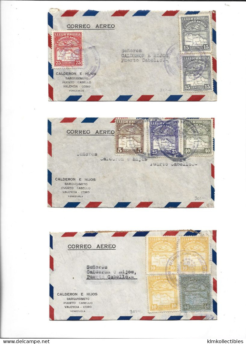 VENEZUELA - POSTAL HISTORY LOT 6 COVERS - AIRMAIL - Venezuela