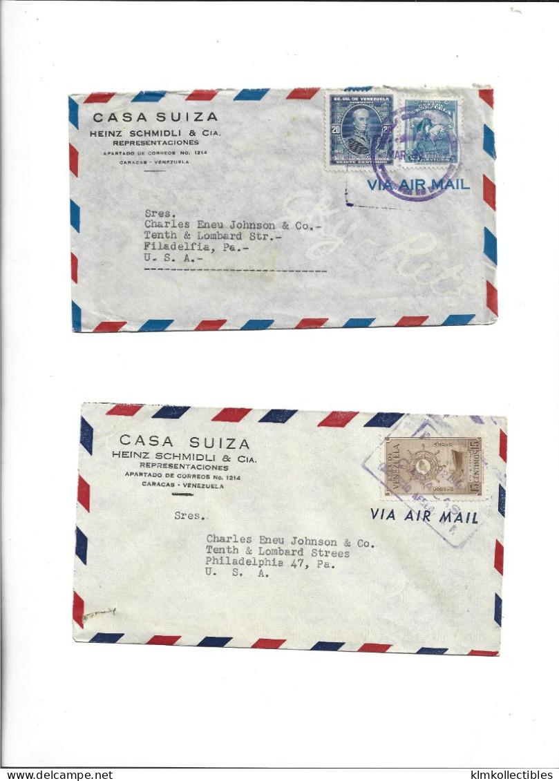 VENEZUELA - POSTAL HISTORY LOT 4 COVERS - AIRMAIL - Venezuela