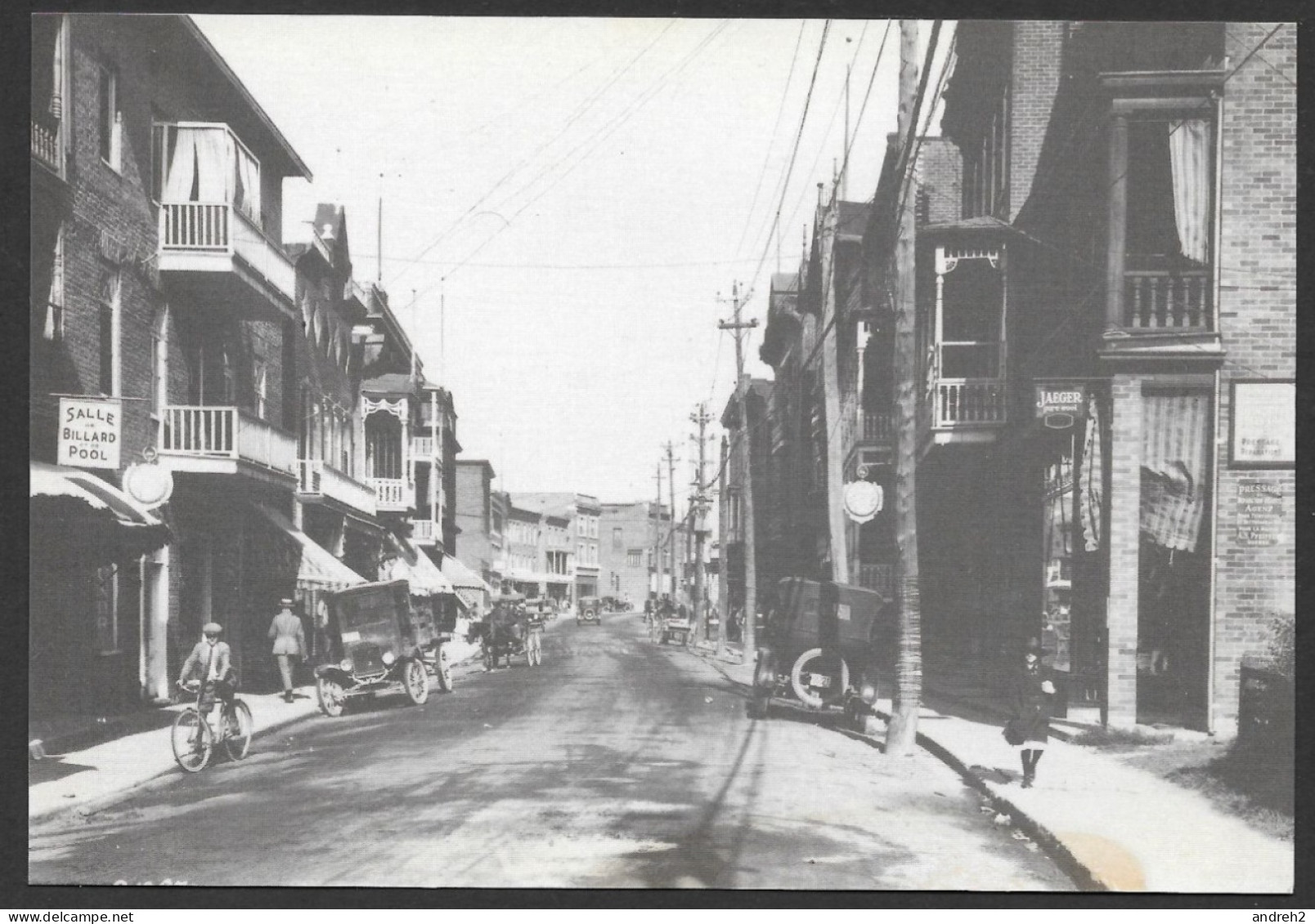 Chicoutimi  Québec - Rue Racine En 1924 - Par À Vue D'Oeil - Chicoutimi