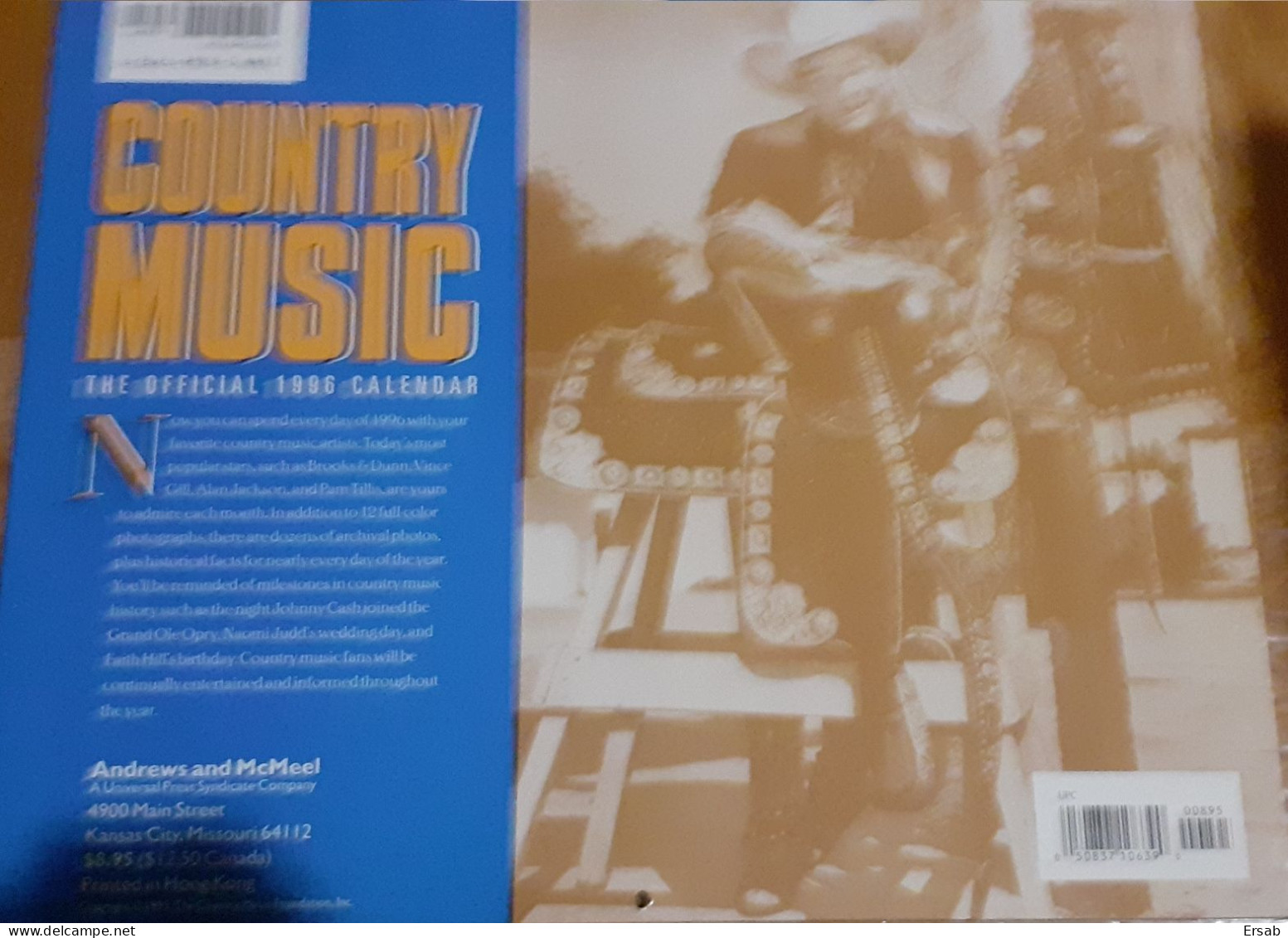 Calendrier USA Country Music 1996 - Grand Format : 1991-00