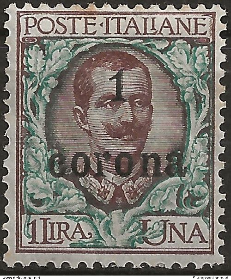 TRTT11NA2,1919 Terre Redente - Trento E Trieste, Sassone Nr. 11, Francobollo Nuovo Senza Linguella **/ - Trento & Trieste