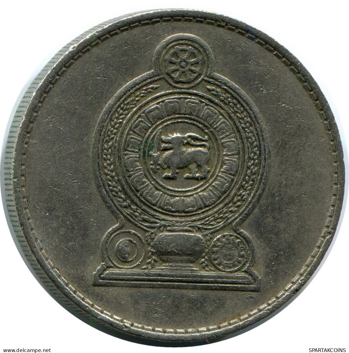 1 RUPPE 1982 SRI LANKA Moneda #AR193.E.A - Sri Lanka