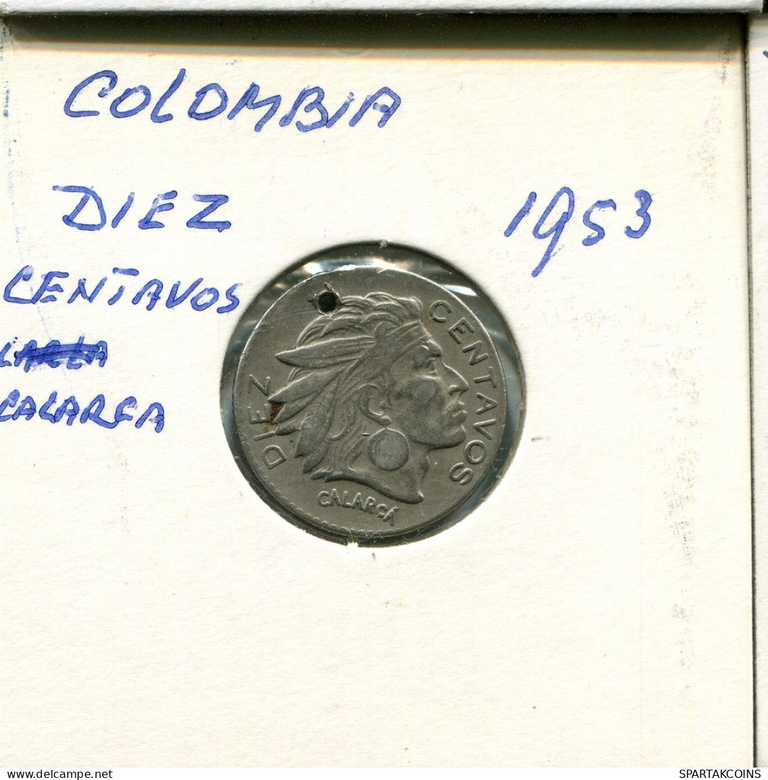 10 CENTAVOS 1953 COLOMBIA Moneda #AR315.E.A - Colombia