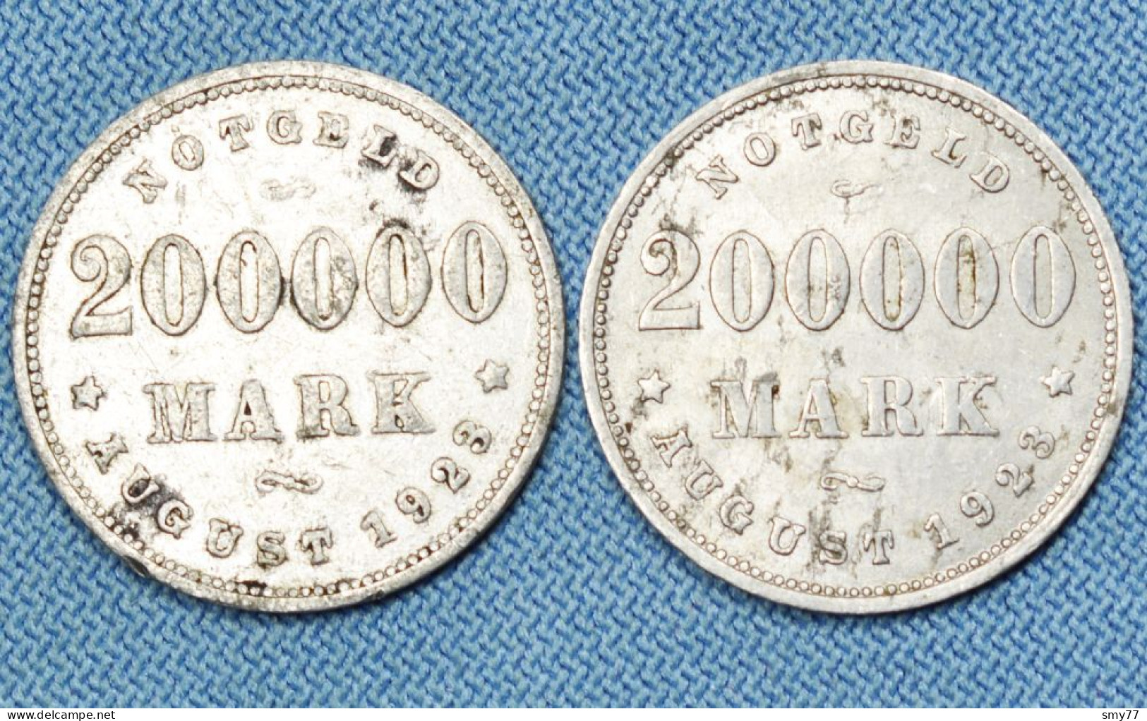 Deutschland / Germany • Notgeld 2x • Hamburg 200'000 Mark 1923 • [24-468] - Noodgeld