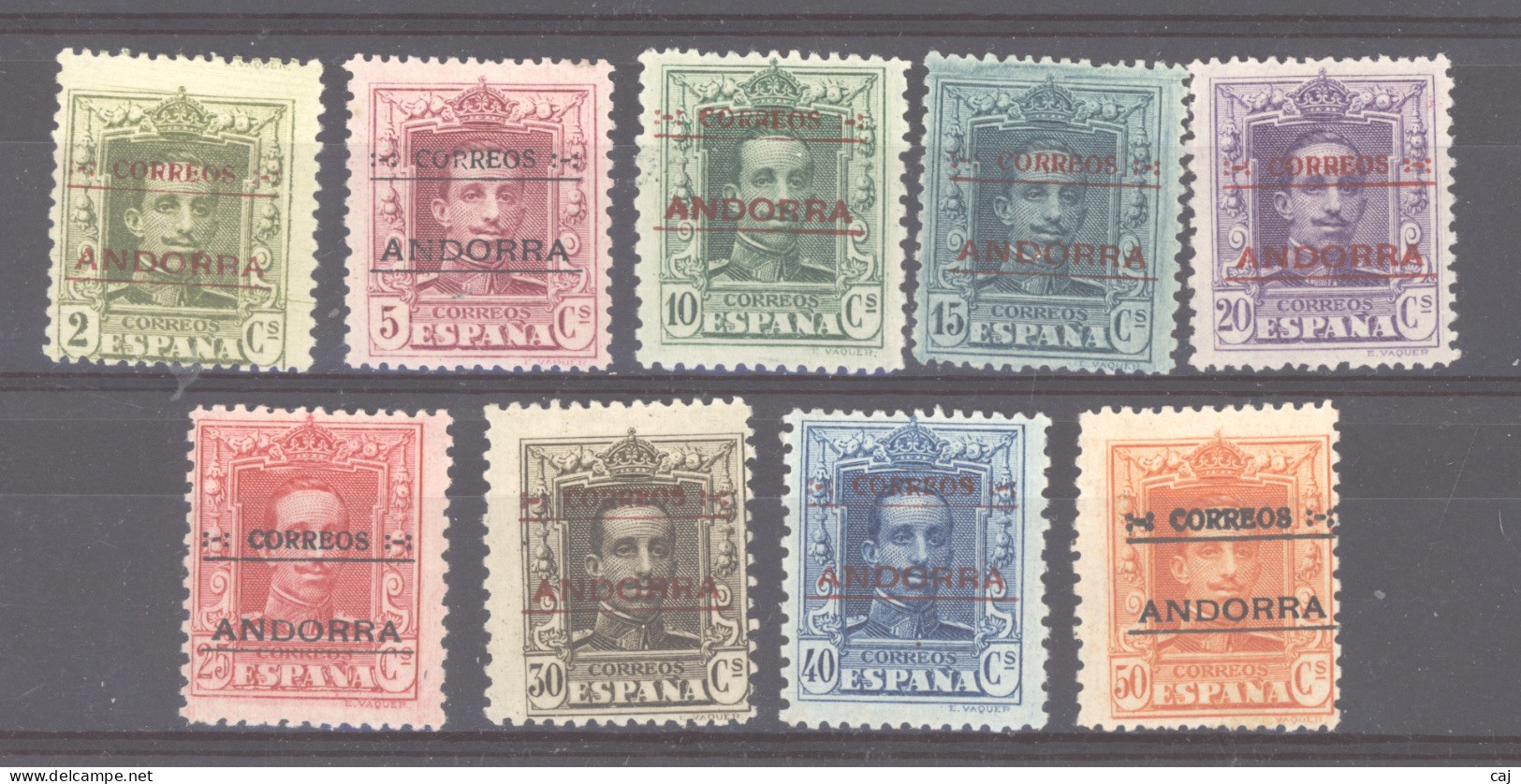 Andorra  :  Yv  1-9  * - Unused Stamps