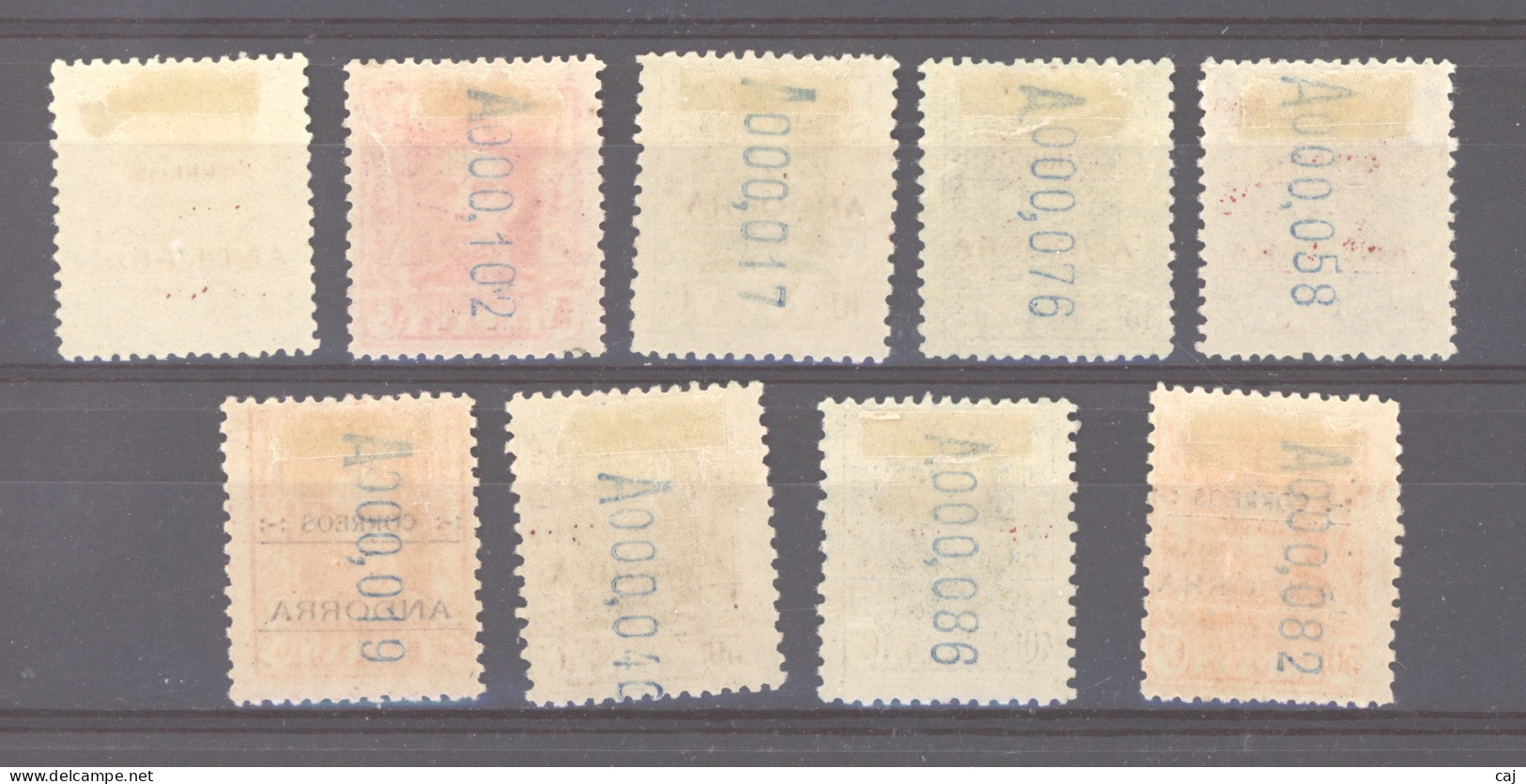 Andorra  :  Yv  1-9  * - Unused Stamps