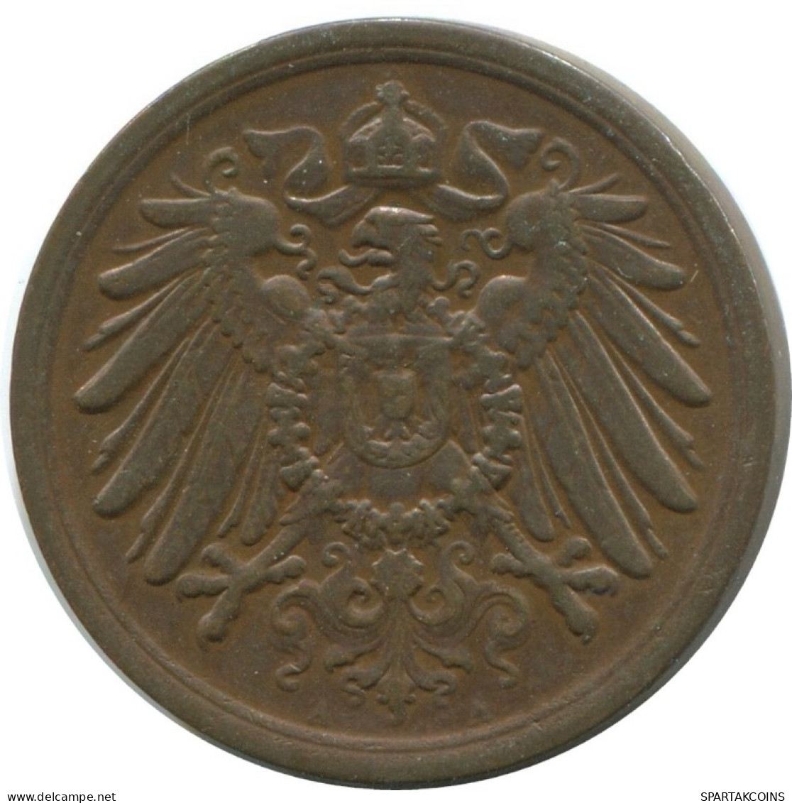2 PFENNIG 1912 A DEUTSCHLAND Münze GERMANY #AE568.D.A - 2 Pfennig
