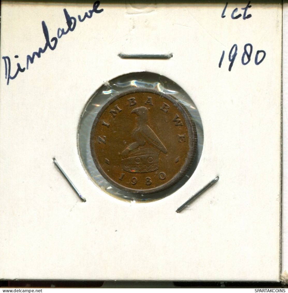1 CENT 1980 SIMBABWE ZIMBABWE Münze #AN750.D.A - Zimbabwe
