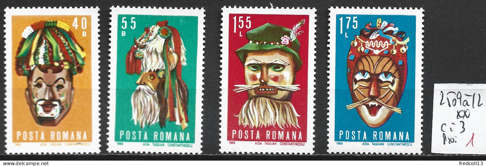 ROUMANIE 2509 à 12 ** Côte 3 € - Unused Stamps