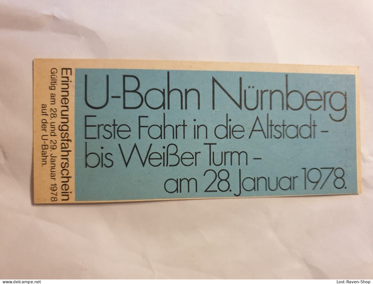 U-Bahn Nürnberg - Erste Fahrt In Die Altstadt Bis Weißer Turm 1978 - Europa