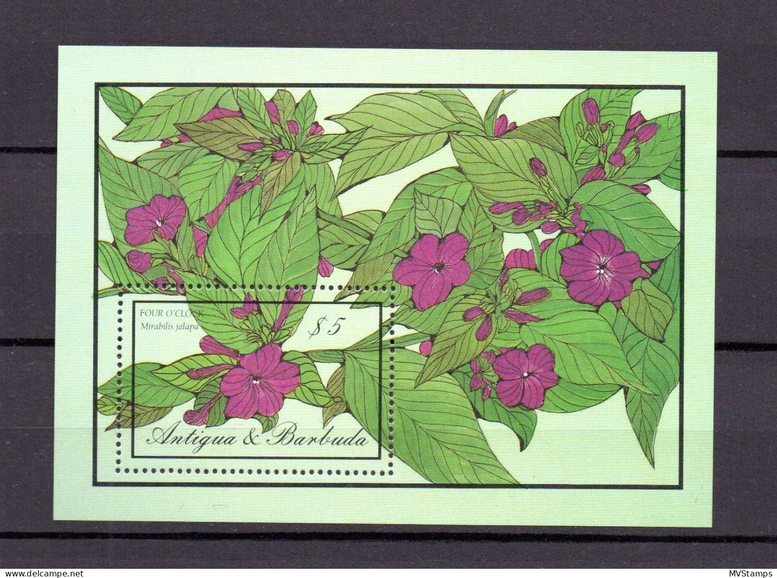 Antigua & Barbuda 1986 Sheet Flowers/Blumen Stamps (Michel Bl.114) MNH - Antigua And Barbuda (1981-...)