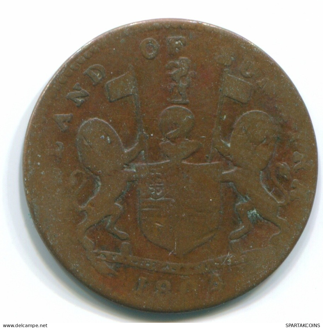 1 KEPING 1804 SUMATRA BRITISH EAST INDIES Copper Colonial Coin #S11794.U.A - India