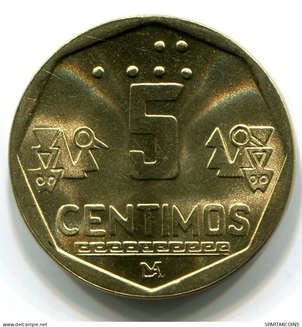 5 CENTIMOS 1998 PERU UNC Coin #W10932.U.A - Perú