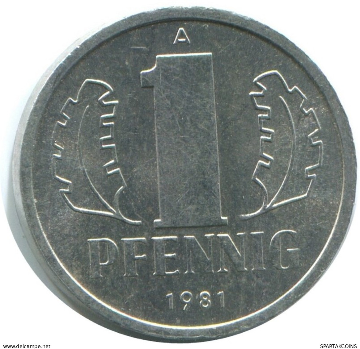 1 PFENNIG 1981 A DDR EAST ALLEMAGNE Pièce GERMANY #AE057.F.A - 1 Pfennig