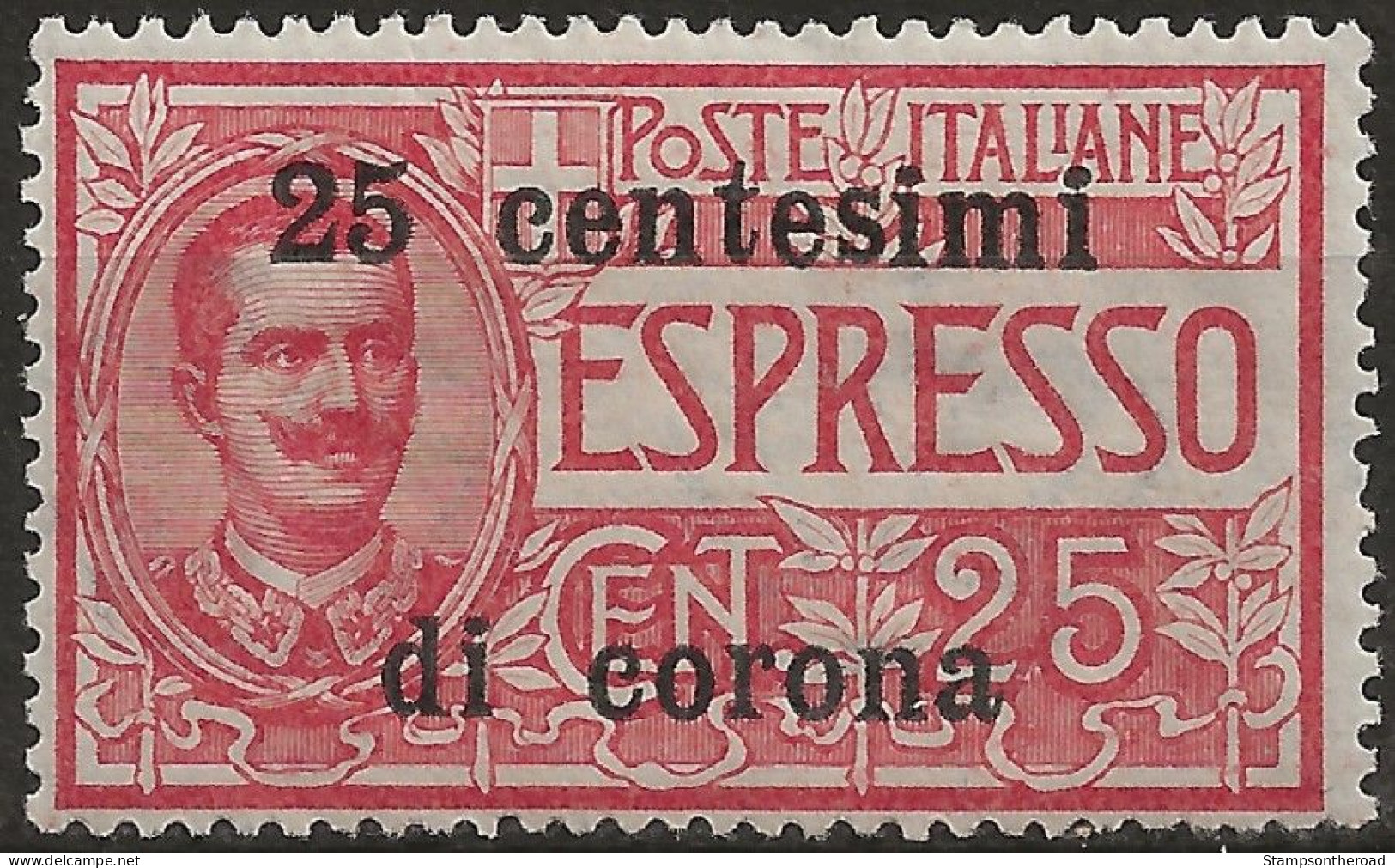 TRTTEx1N,1919 Terre Redente - Trento E Trieste, Sassone Nr. 1, Espresso Nuovo Senza Linguella **/ - Trente & Trieste