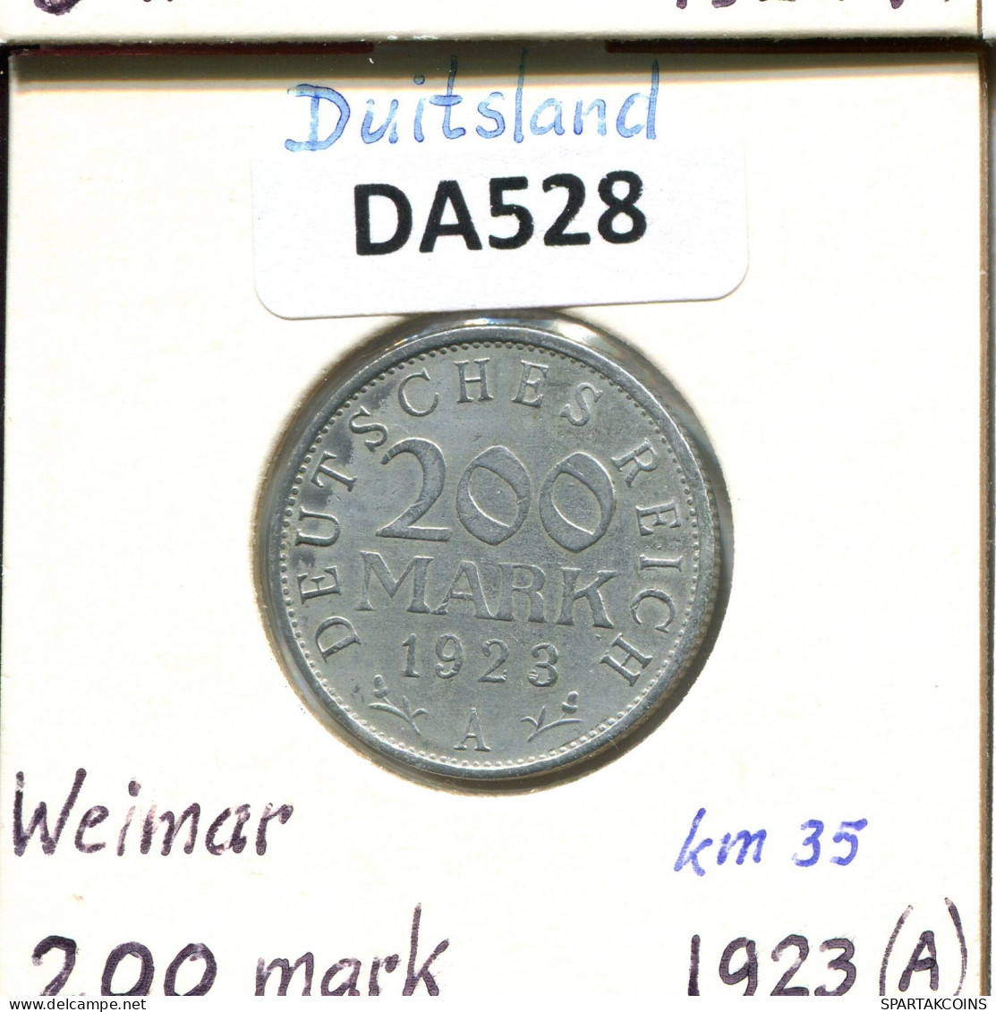 200 MARK 1923 A ALEMANIA Moneda GERMANY #DA528.2.E.A - 200 & 500 Mark