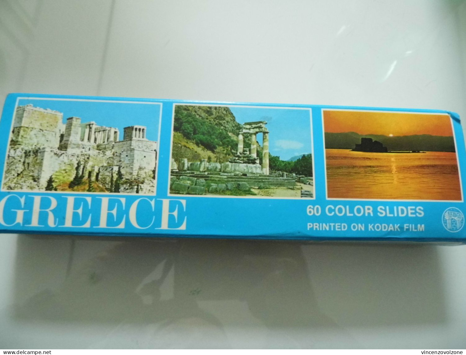 Souvenir Con Custodia  "GREECE 60 COLOR SLIDES" Delfi Editions., Athens Anni 1960 - Dias