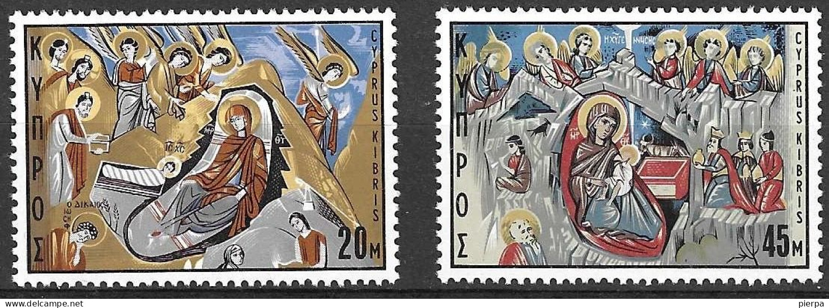 CIPRO - 1969 - NATALE - SERIE DUE VALORI - NUOVA MNH** (YVERT 320\21 - MICHEL 328\9) - Ongebruikt