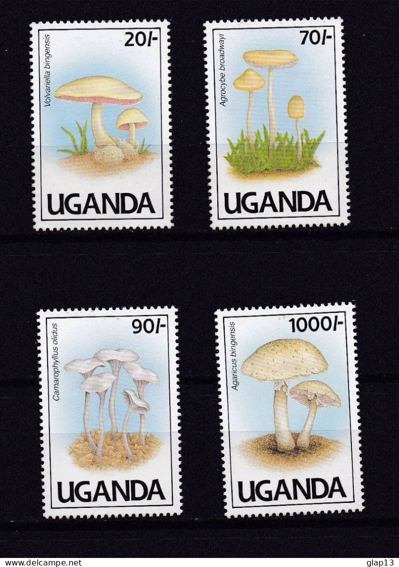 OUGANDA 1991 TIMBRE N°765A/65D NEUF** CHAMPIGNONS - Uganda (1962-...)