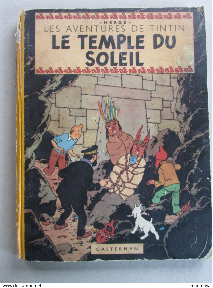 TINTIN LE TEMPLE DU SOLEIL B3 EO 1949 - Hergé