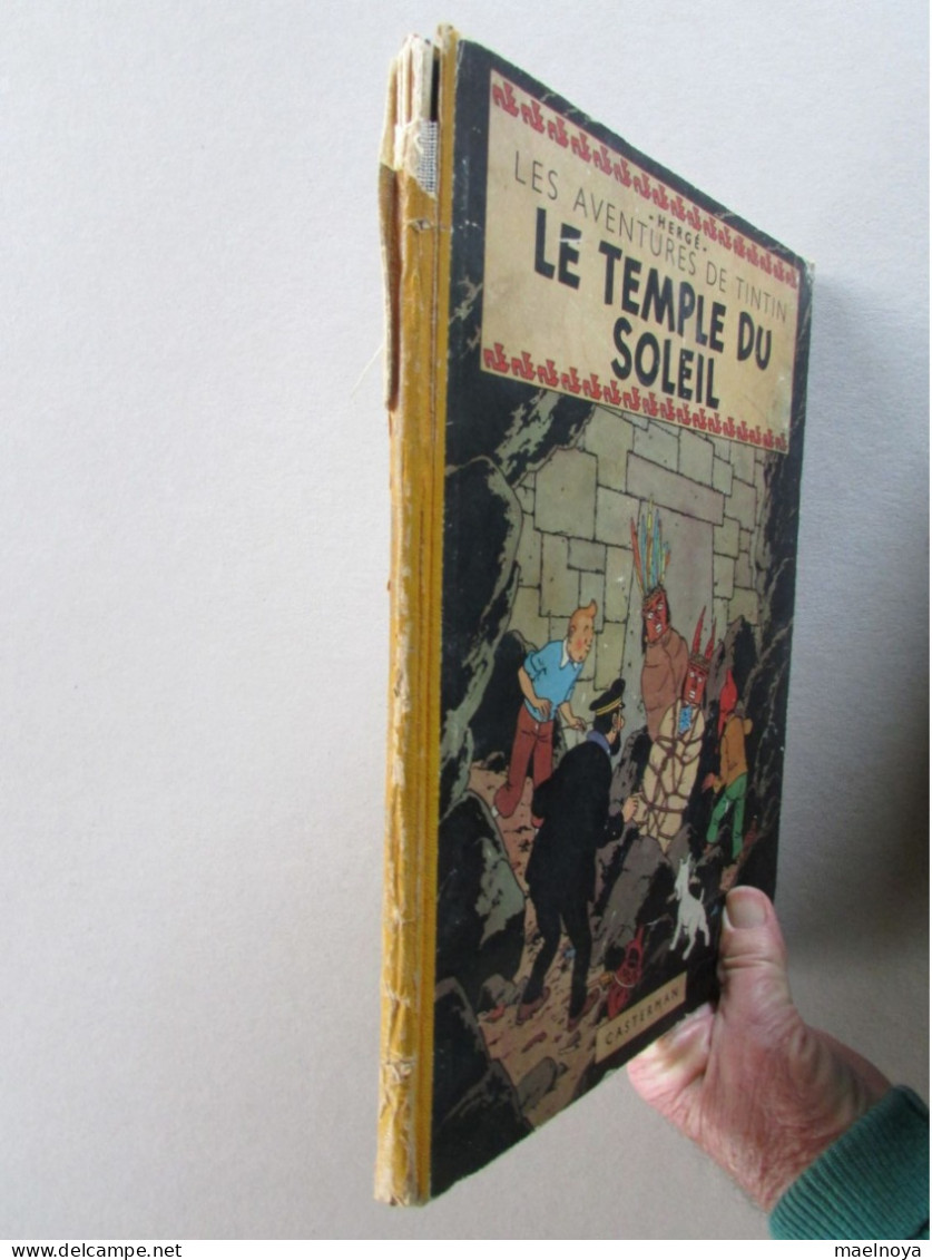 TINTIN LE TEMPLE DU SOLEIL B3 EO 1949 - Hergé