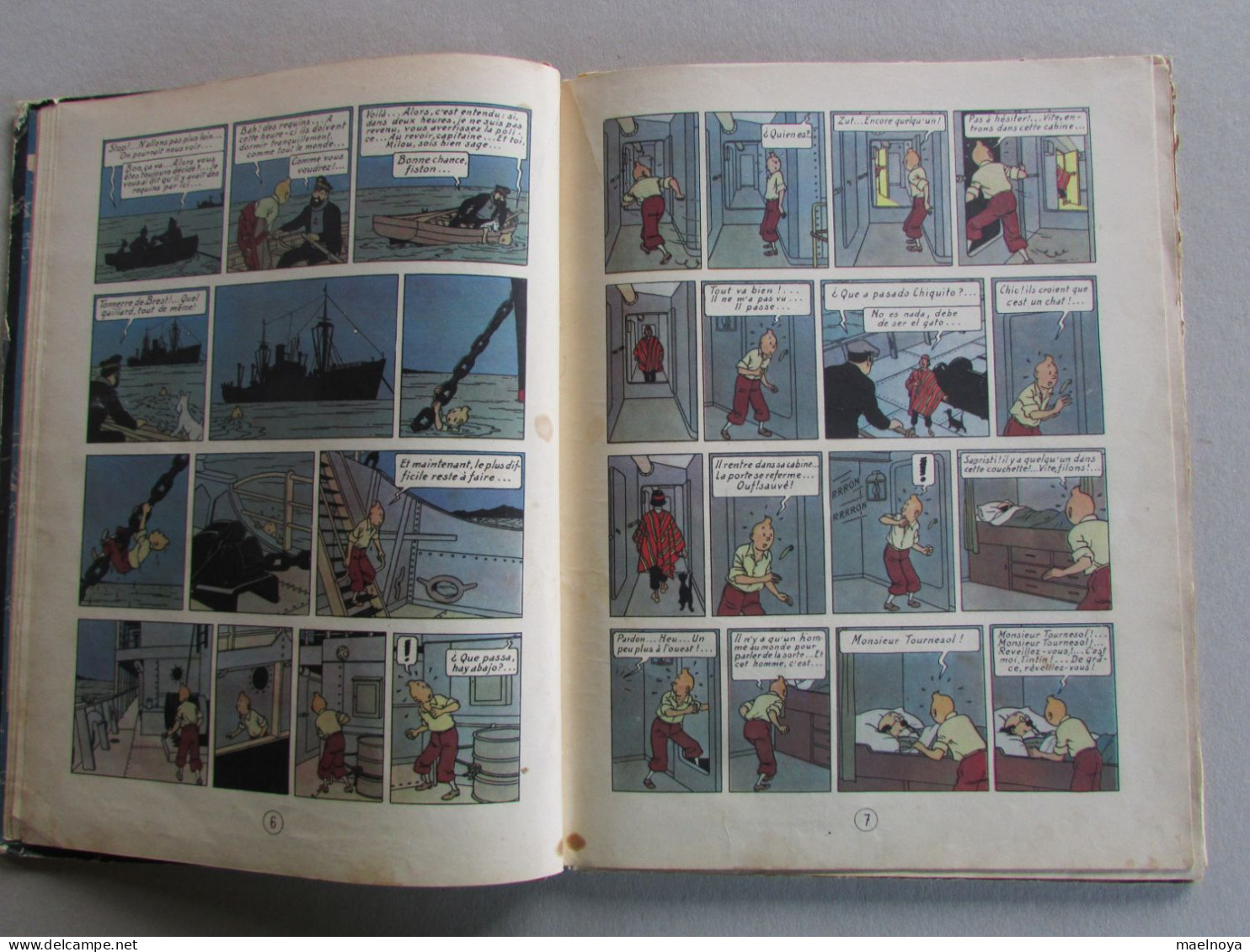 TINTIN LE TEMPLE DU SOLEIL B3 EO 1949