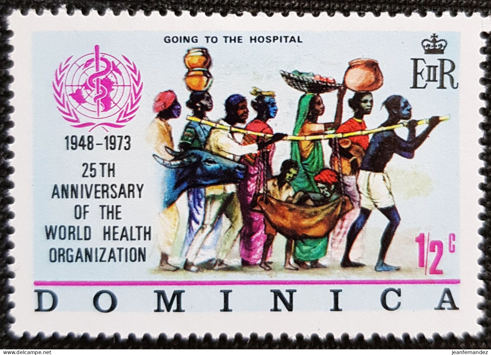 Dominique 1973 The 25th Anniversary Of W.H.O.   Stampworld N° 364 - Dominica (1978-...)