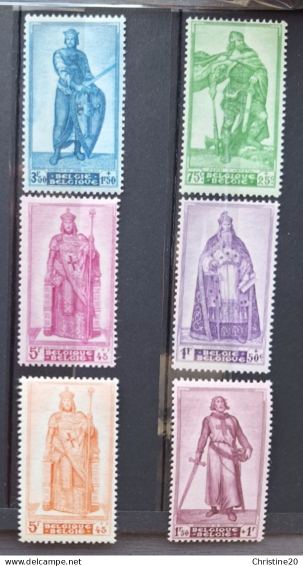 Belgique 1946 N°737/42  ** TB Cote 31€ - Unused Stamps