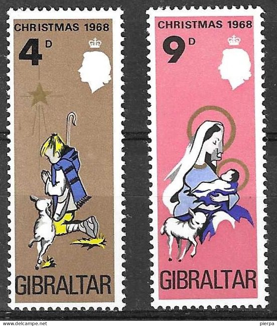 GIBILTERRA - 1968 - NATALE - SERIE DUE VALORI - NUOVA MNH** (YVERT 215\6 - MICHEL 219\20) - Gibilterra