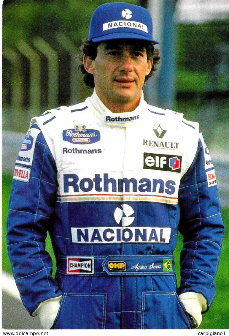 ITALIA ITALY - 1995 PIACENZA Calcio Bentornato In Serie A Su Cartolina Ayton Senna - 7836 - 1991-00: Storia Postale