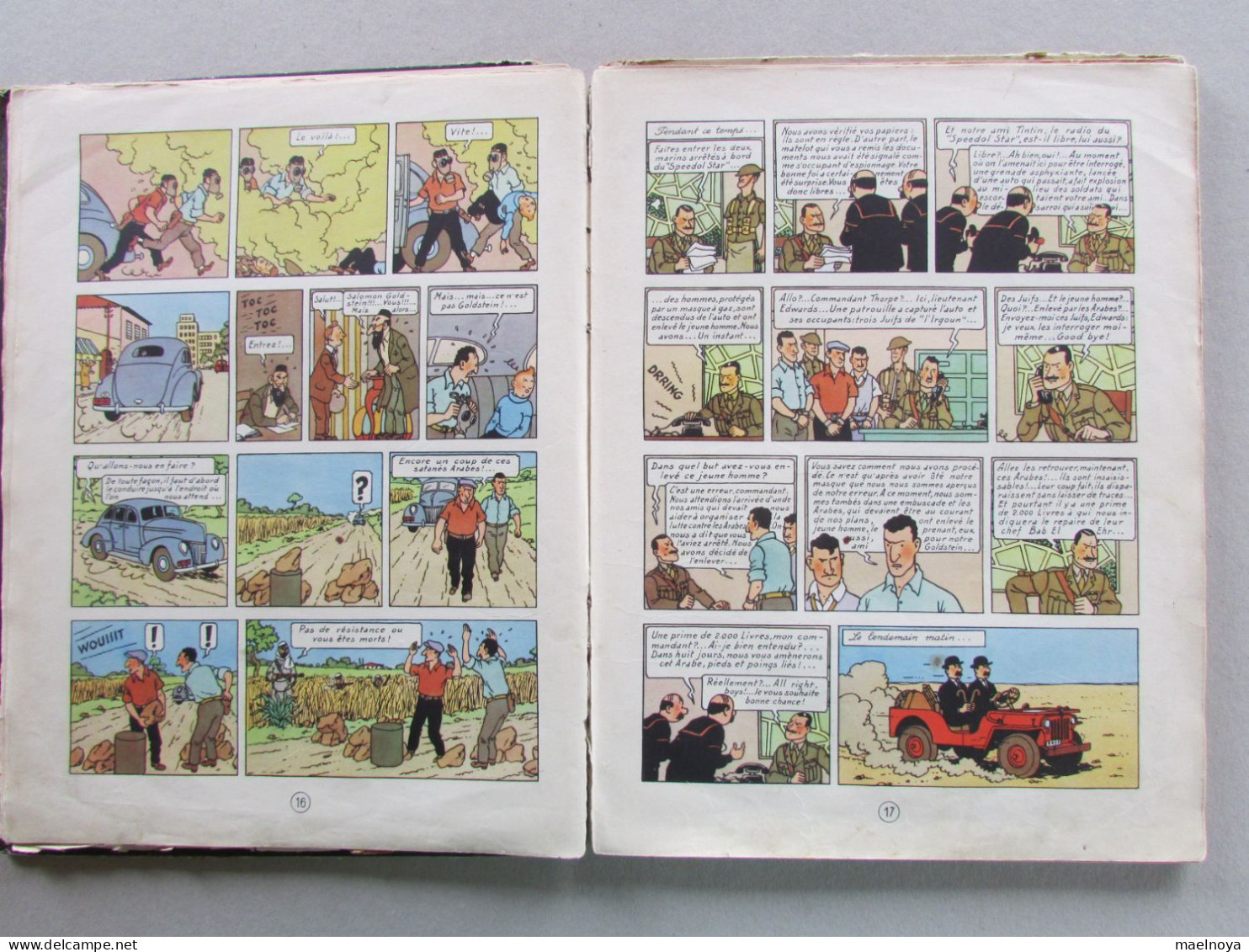 TINTIN L'OR NOIR B3 EO 1950