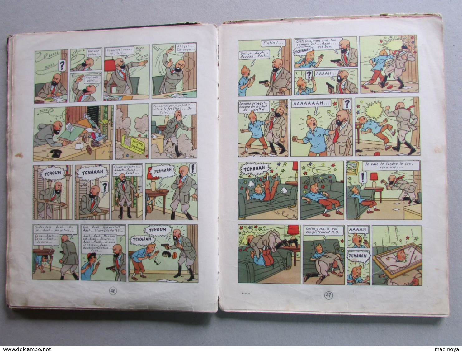 TINTIN L'OR NOIR B3 EO 1950